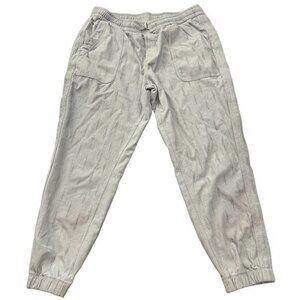 ATHLETA‎ GREY CABO LINEN JOGGERS SIZE M | D1
